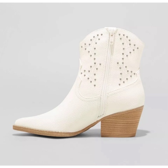 🆕 Women’s Off White Twyla Western Boots - Picture 2 of 14